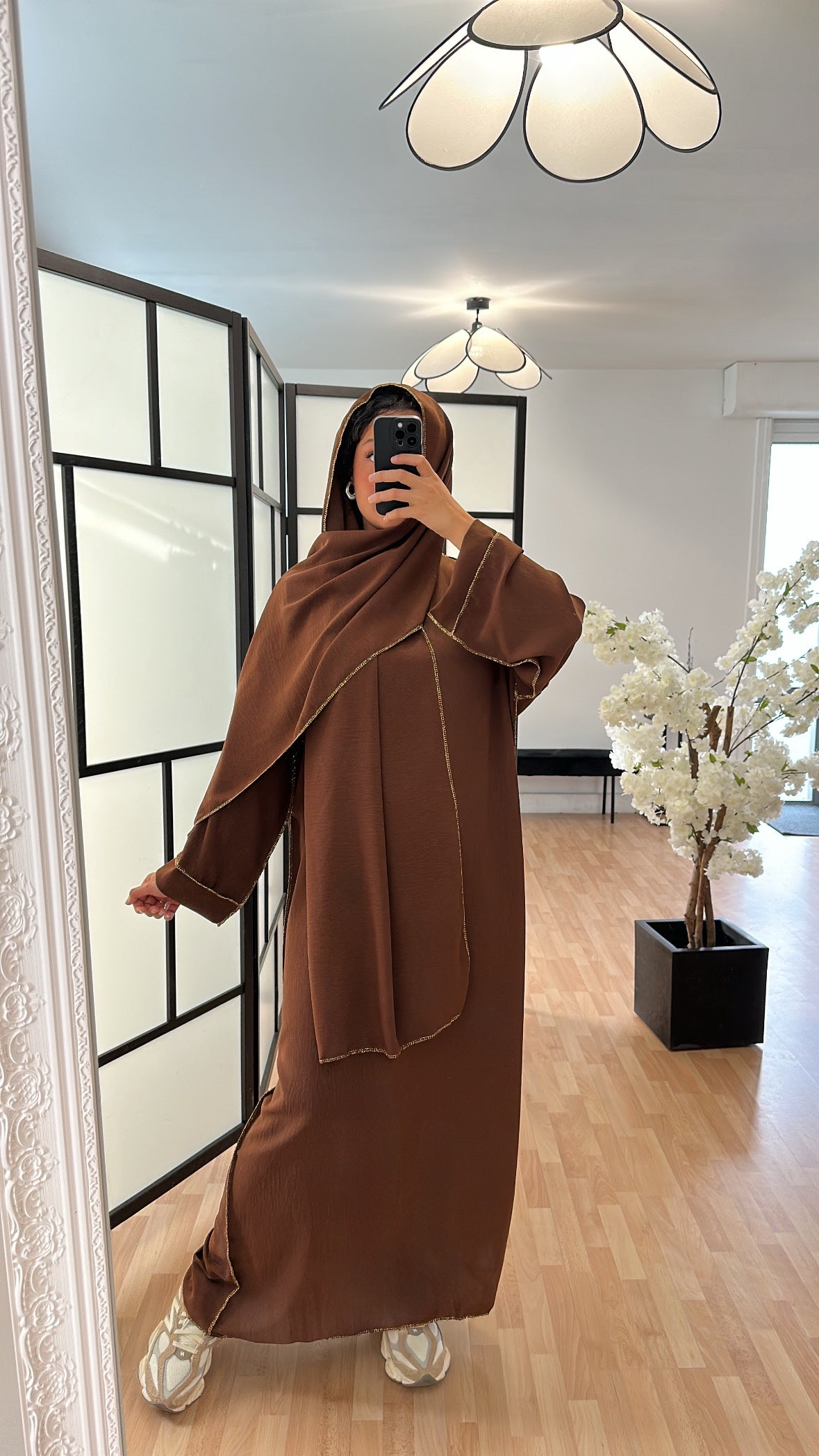 Abaya TARA Marron