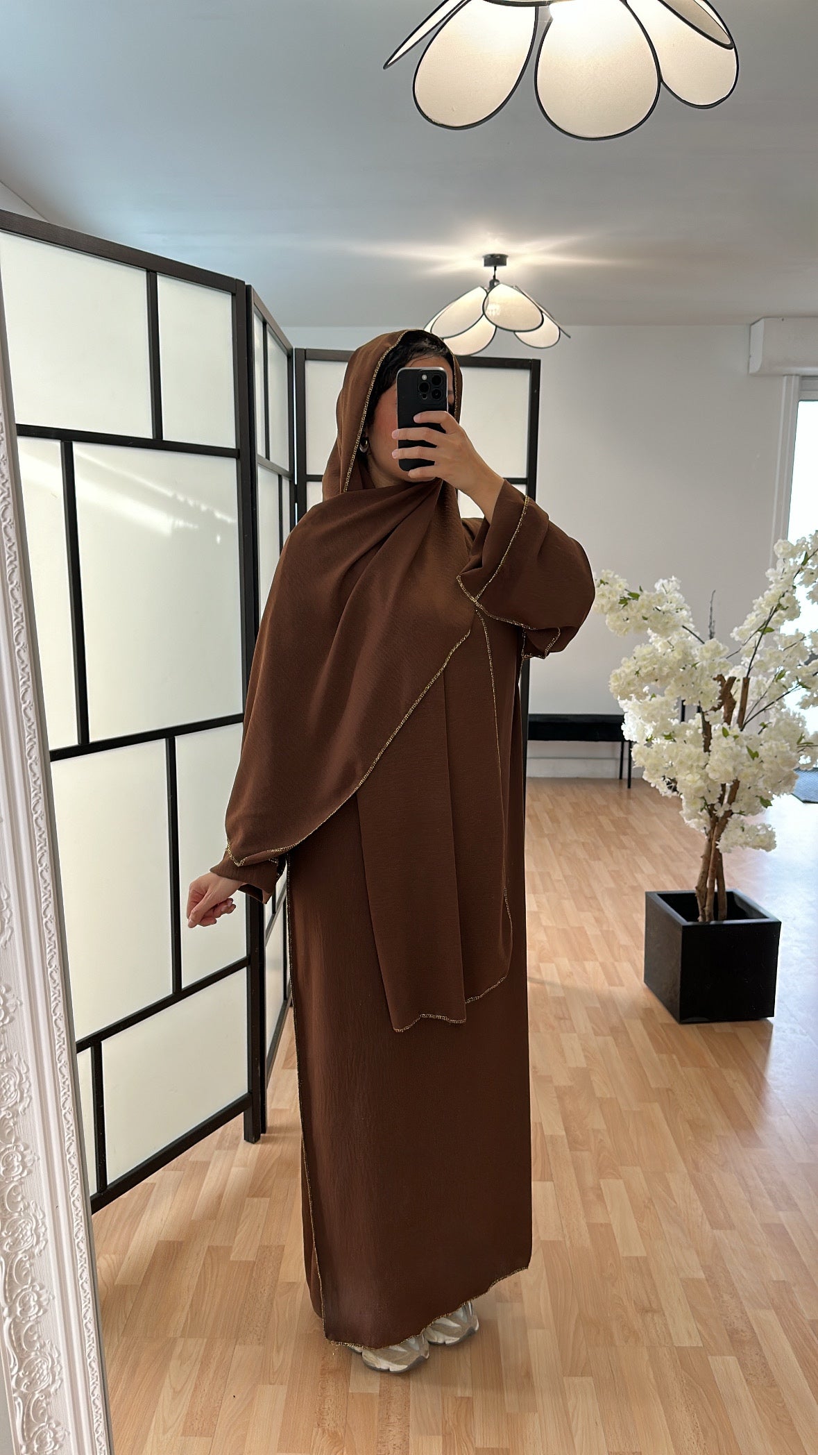 Abaya TARA Marron