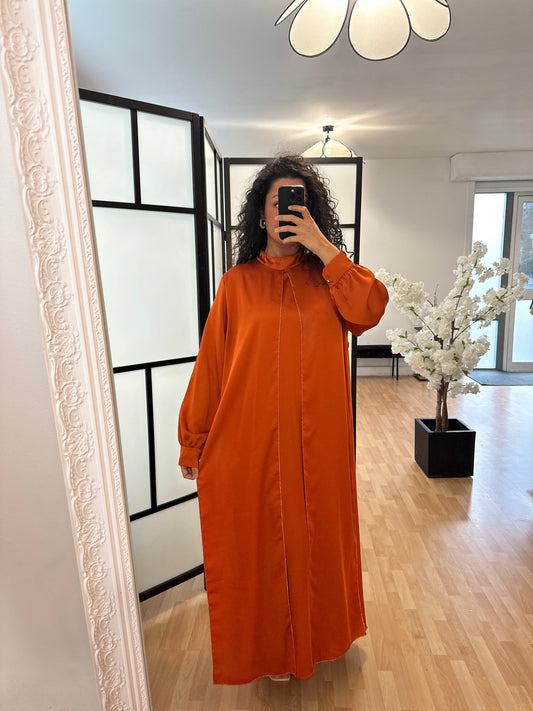 Abaya LUNA Orange-Rouille