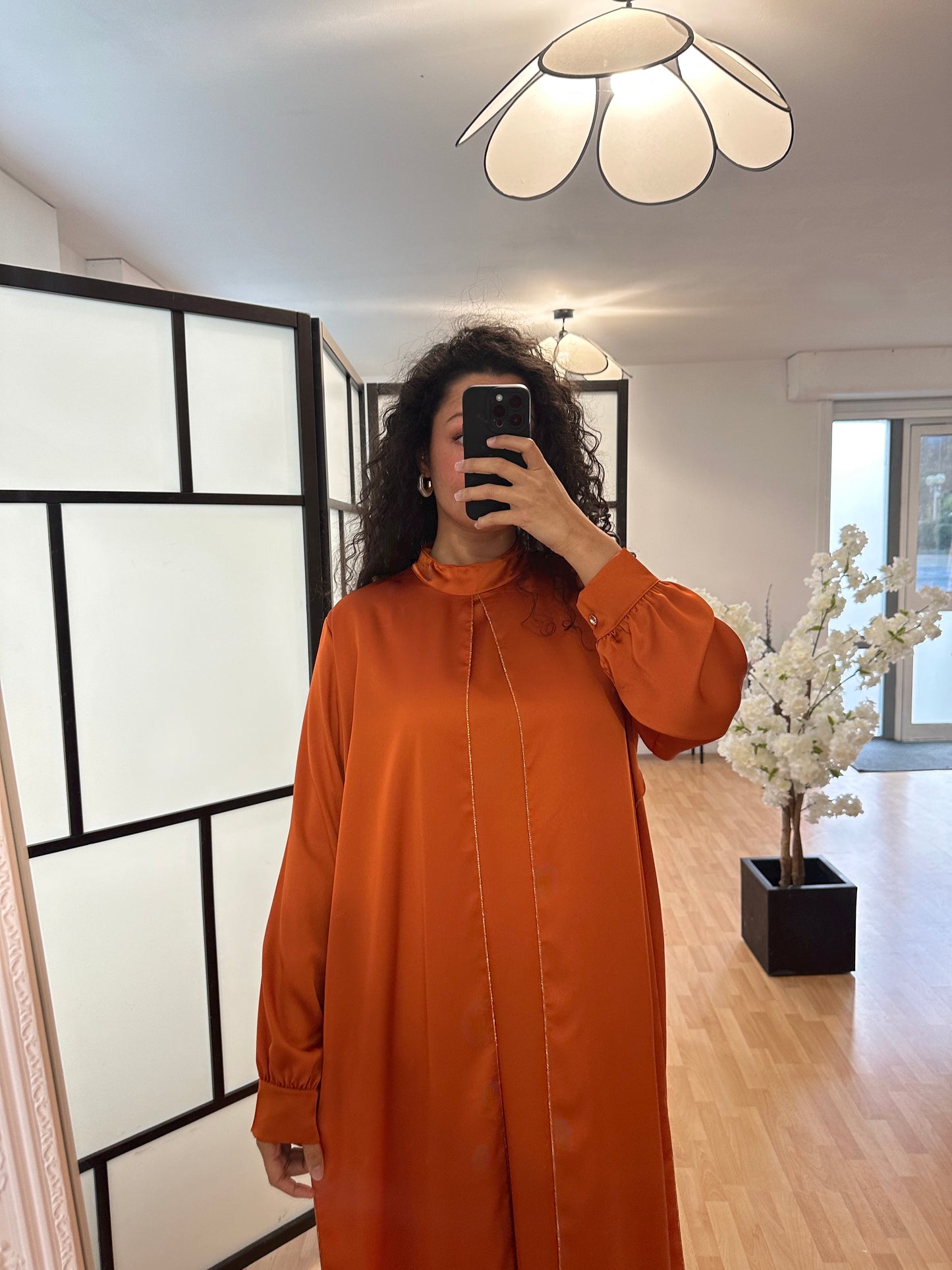 Abaya LUNA Orange-Rouille