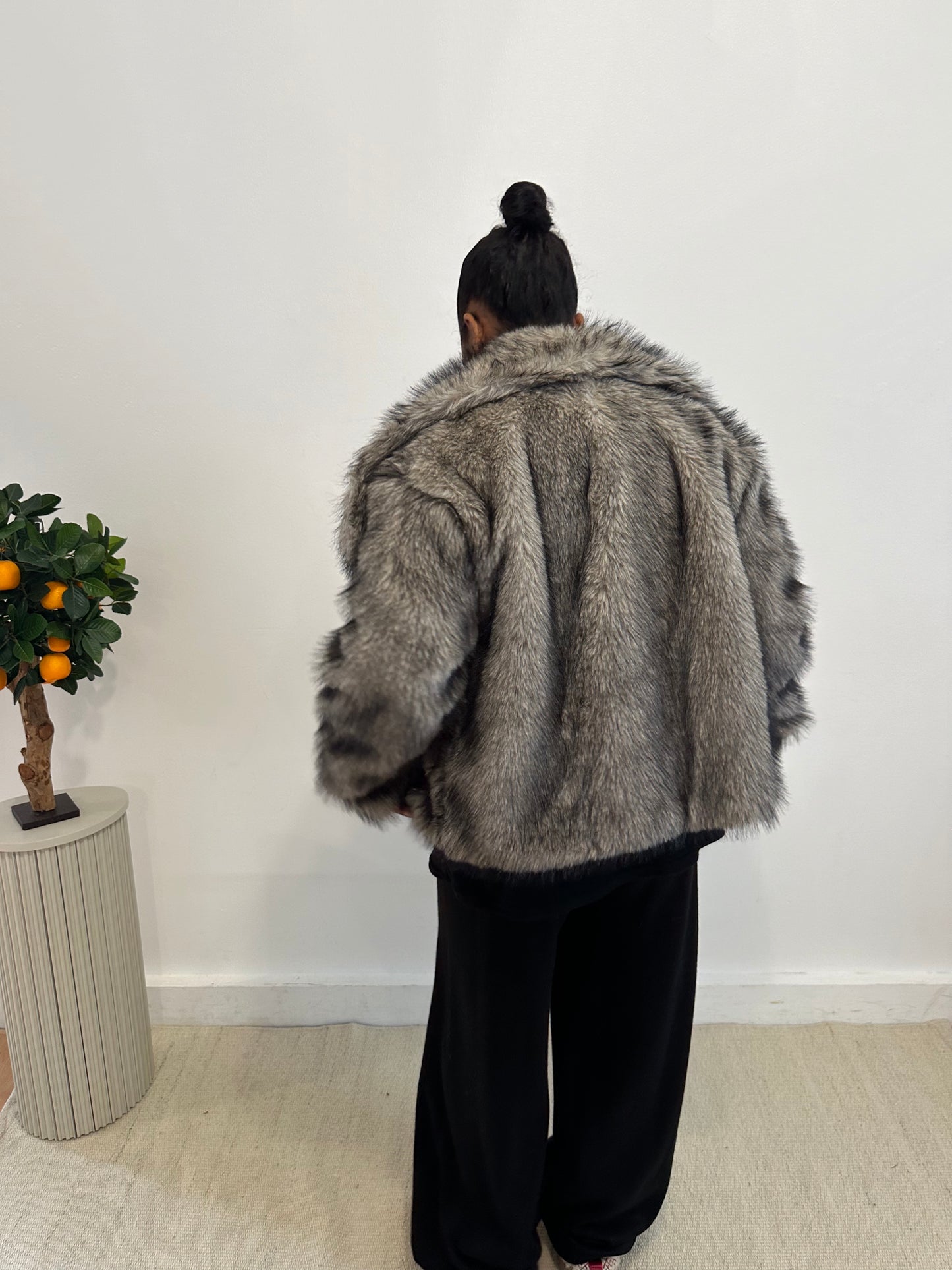 Veste FUR Bicolore