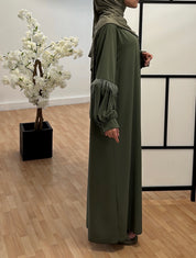 Abaya à Plumes