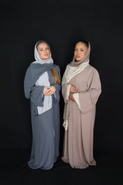 Abaya BICOLORE Bleu-gris