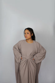 Abaya 3 pièces TAUPE