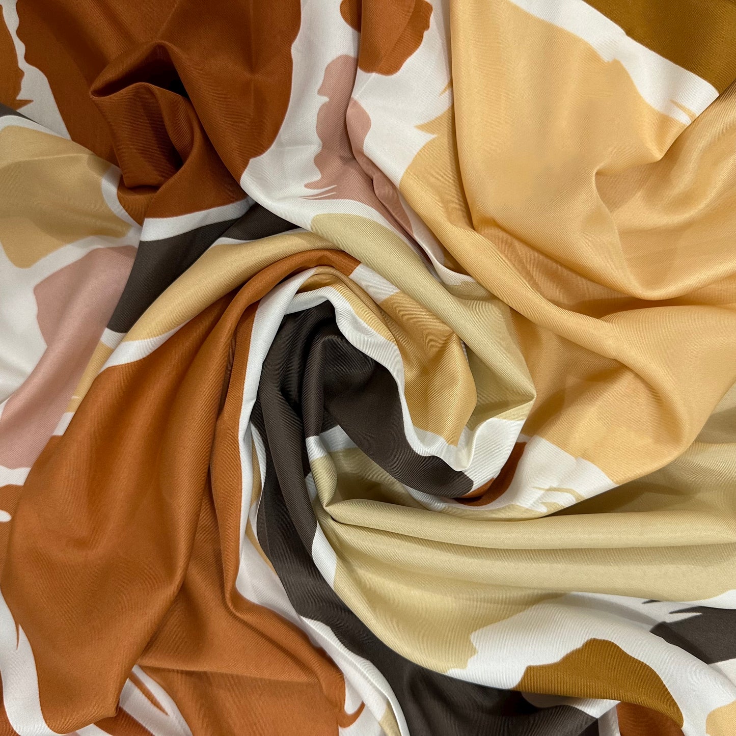 Silk scarf SYMA Camel