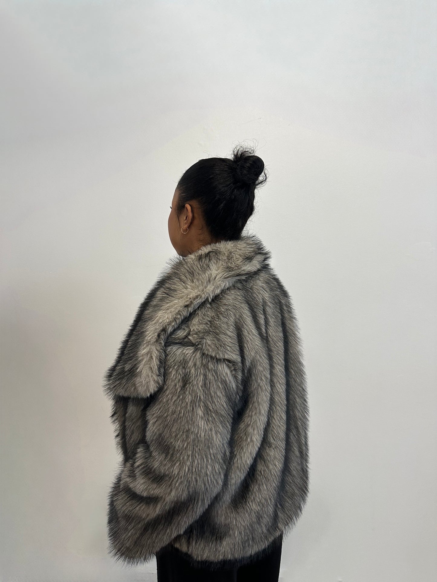 Veste FUR Bicolore