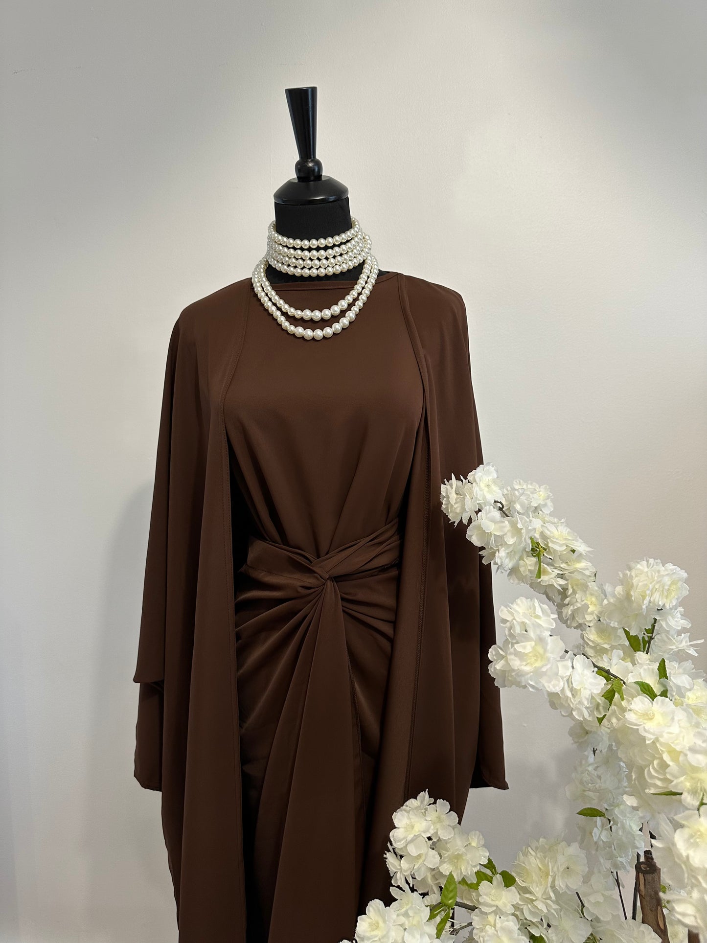 Abaya 3 pièces BROWN