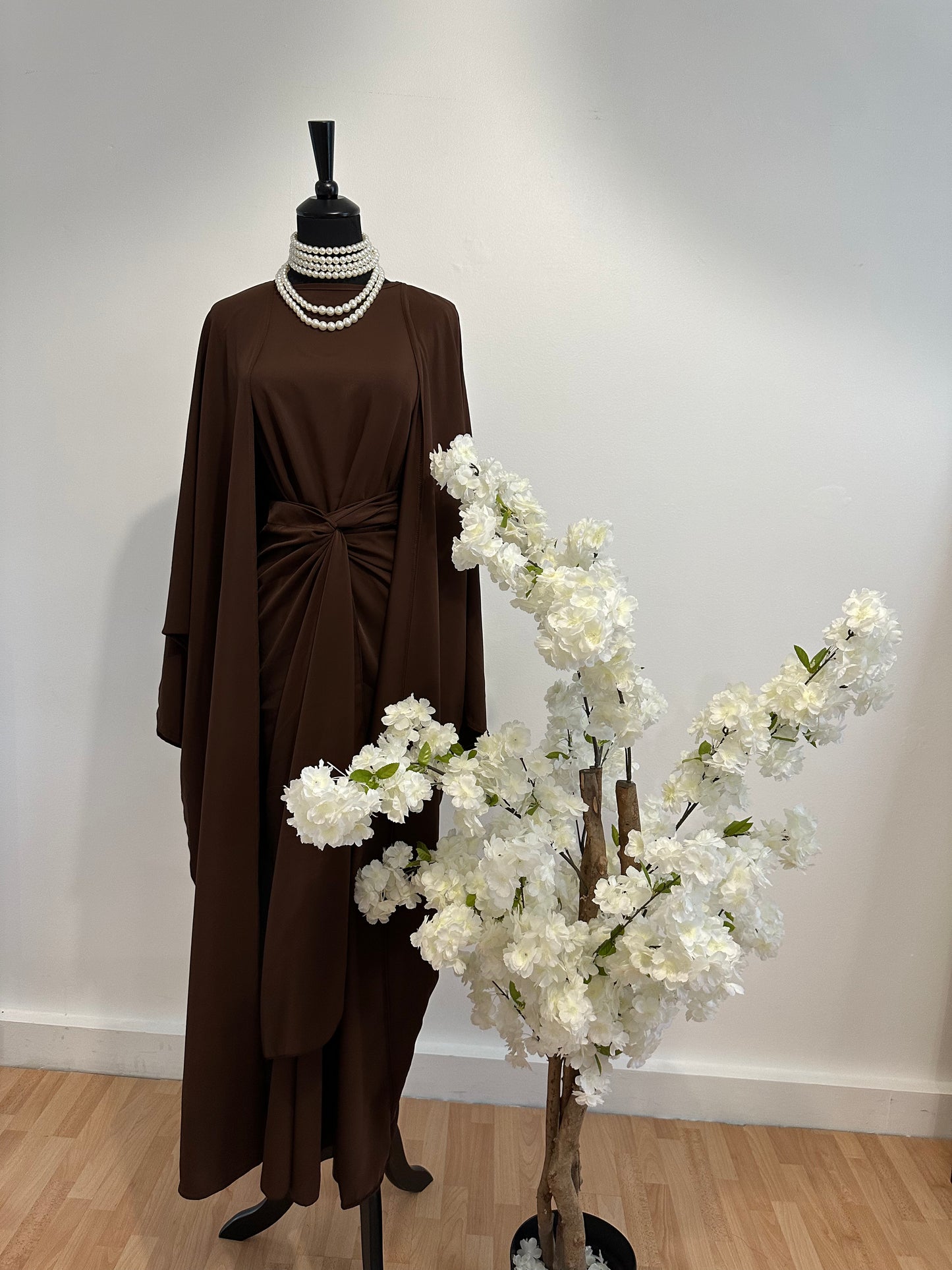 Abaya 3 pièces BROWN