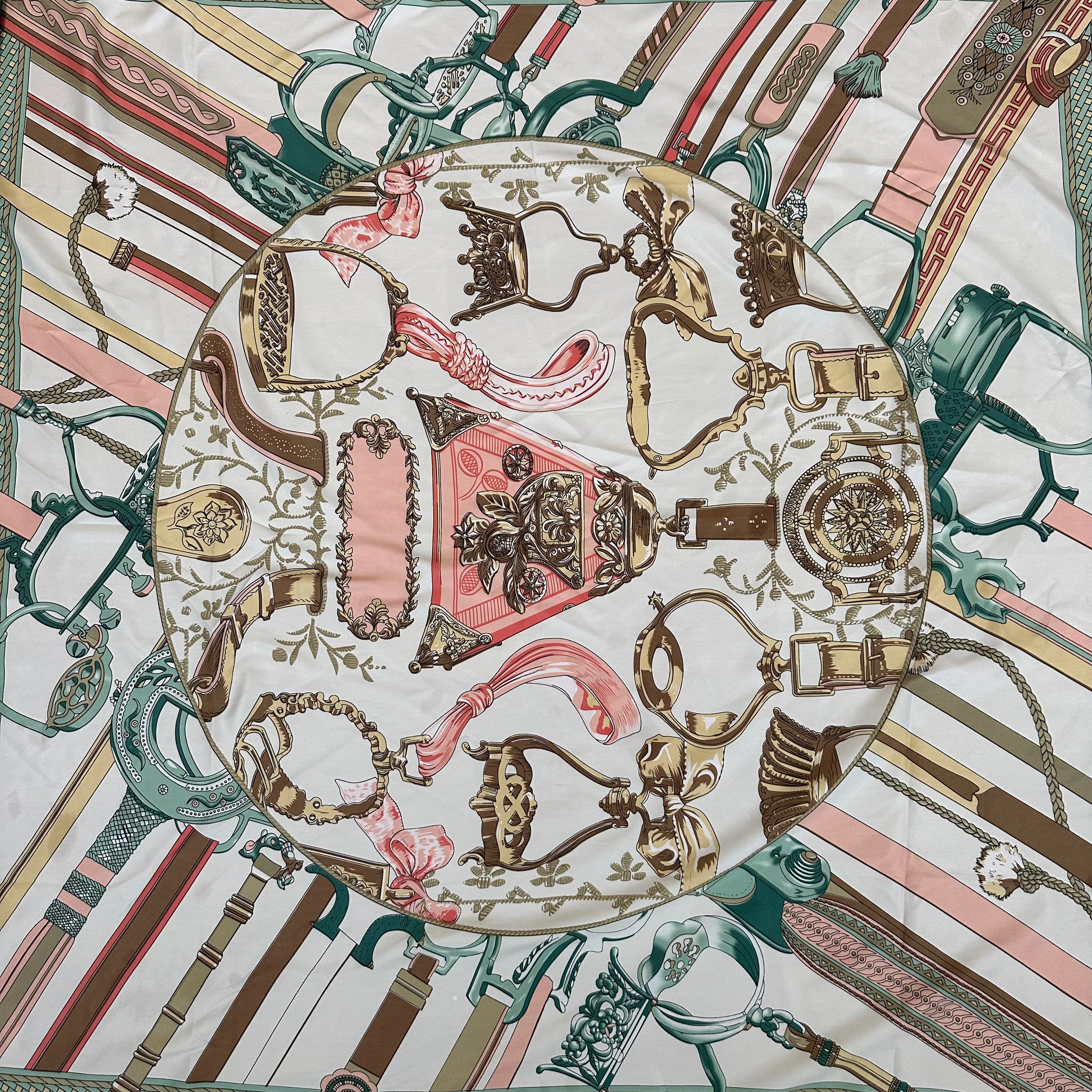 Silk scarf LIYA Green